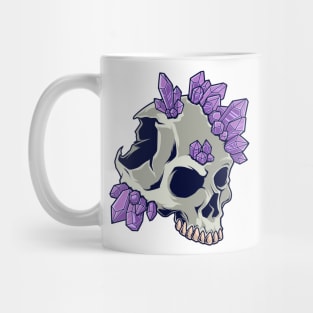 Skull with crystals - Aestethic Goblincore Mug